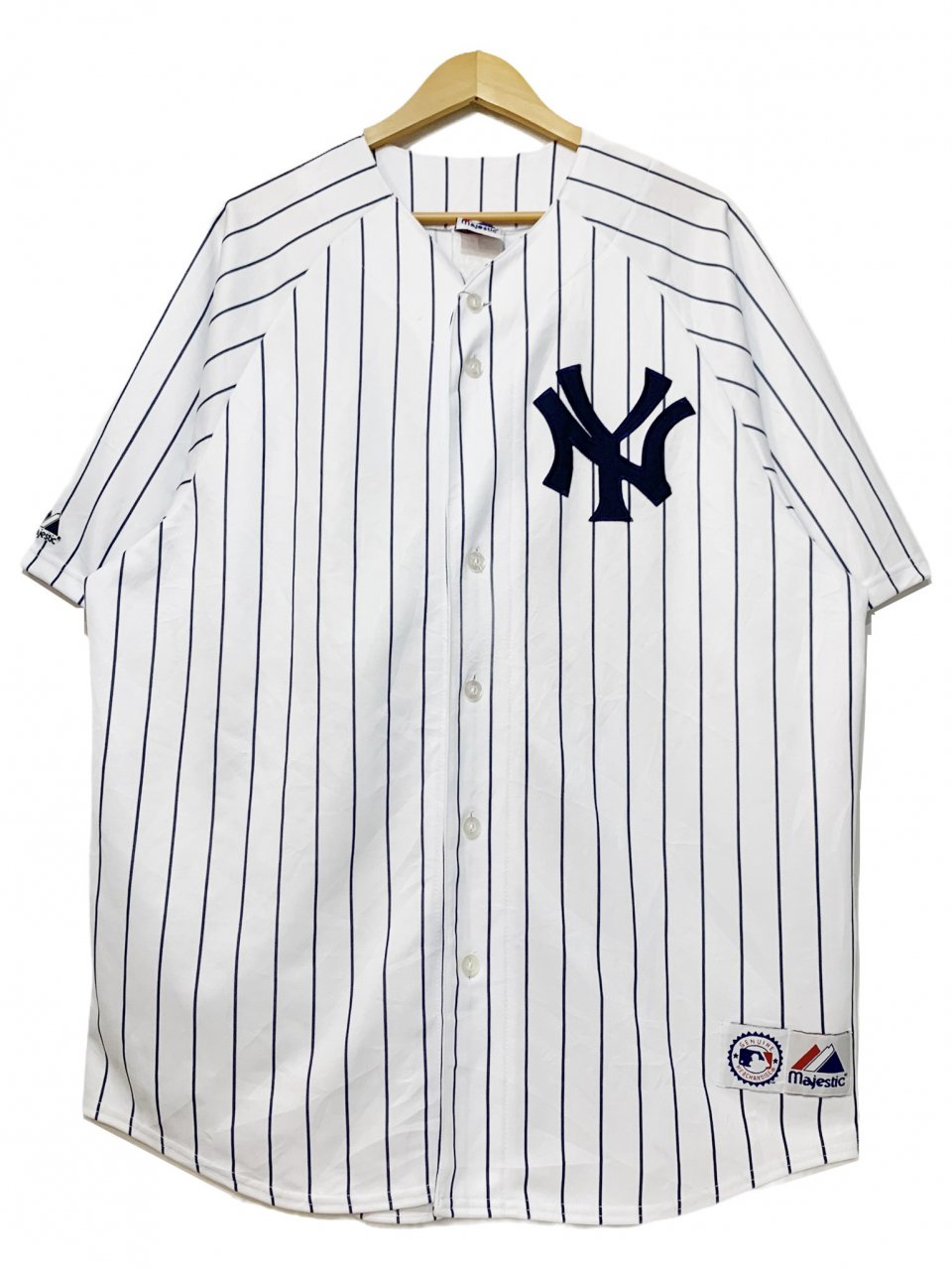 90s マジェスティック ベースボールシャツ ヤンキース ユニフォーム