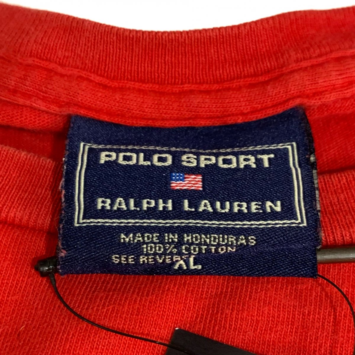 90s〜00s POLO SPORT Logo S/S Tee 赤 XL ポロスポーツ 半袖 Tシャツ 