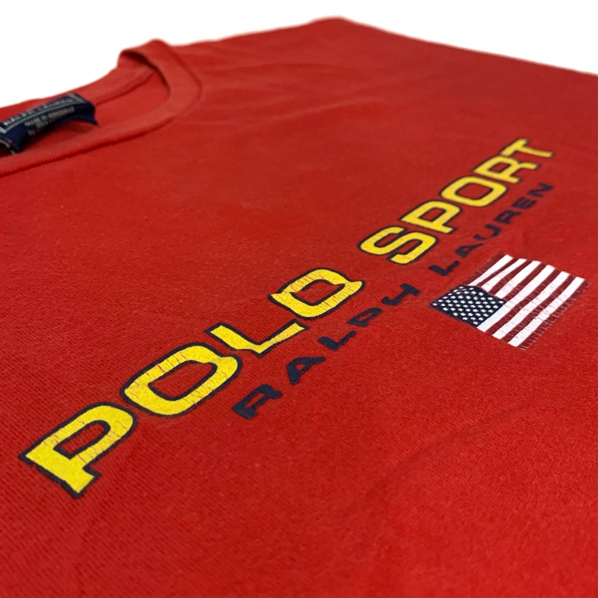 90s〜00s POLO SPORT Logo S/S Tee 赤 XL ポロスポーツ 半袖 Tシャツ