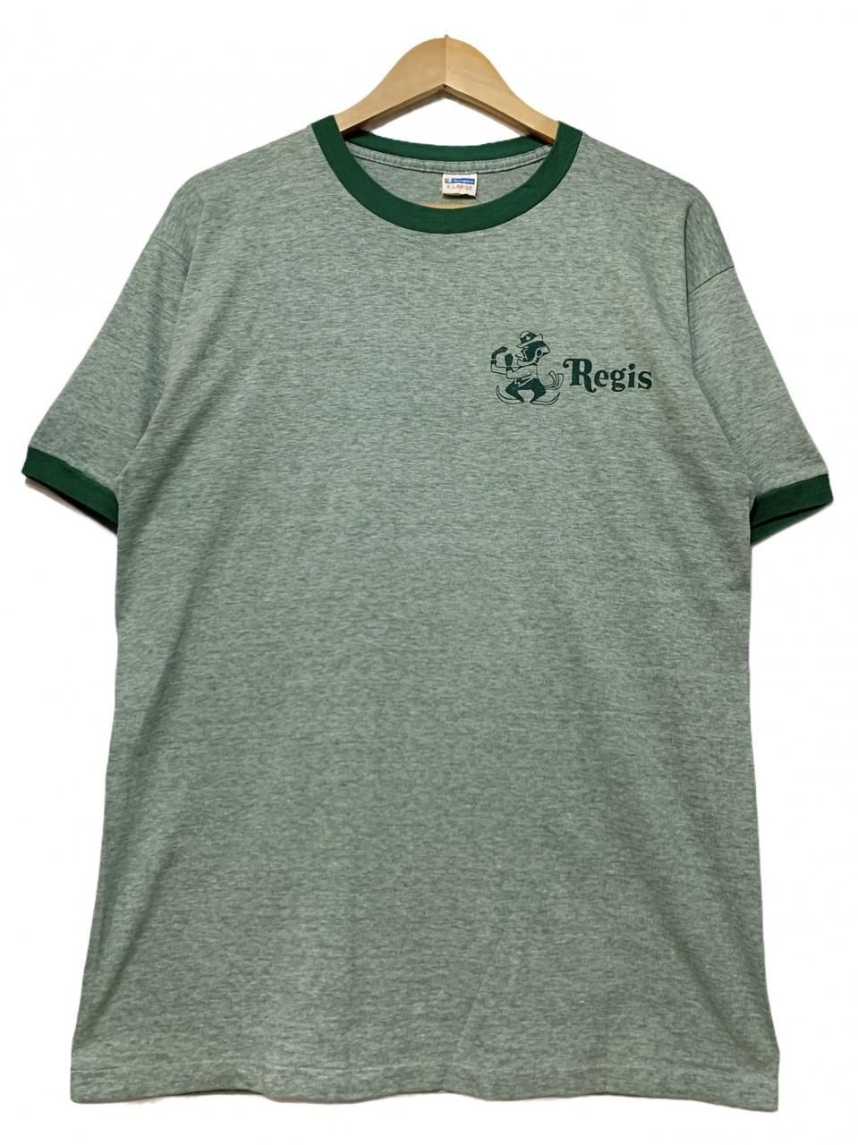 70s バータグ チャンピオン 88 12 プリント リンガー Tシャツ M 緑