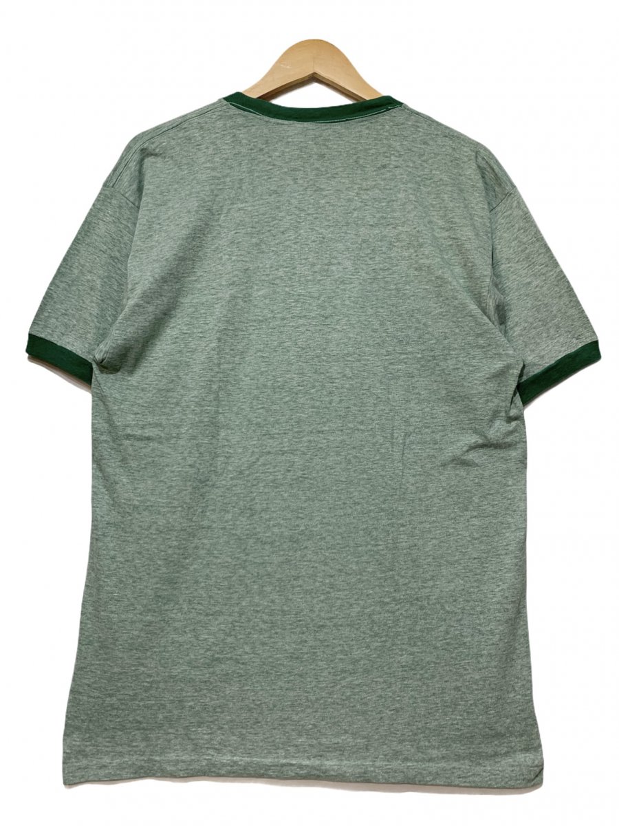70s バータグ チャンピオン 88 12 プリント リンガー Tシャツ M 緑