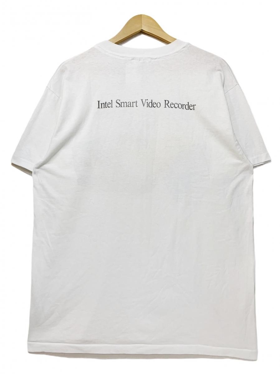 USA製 90s Intel Smart Video Recorder Print S/S Tee 白 L USA製 90s Intel Smart Video Recorder Print S/S Tee 白 L