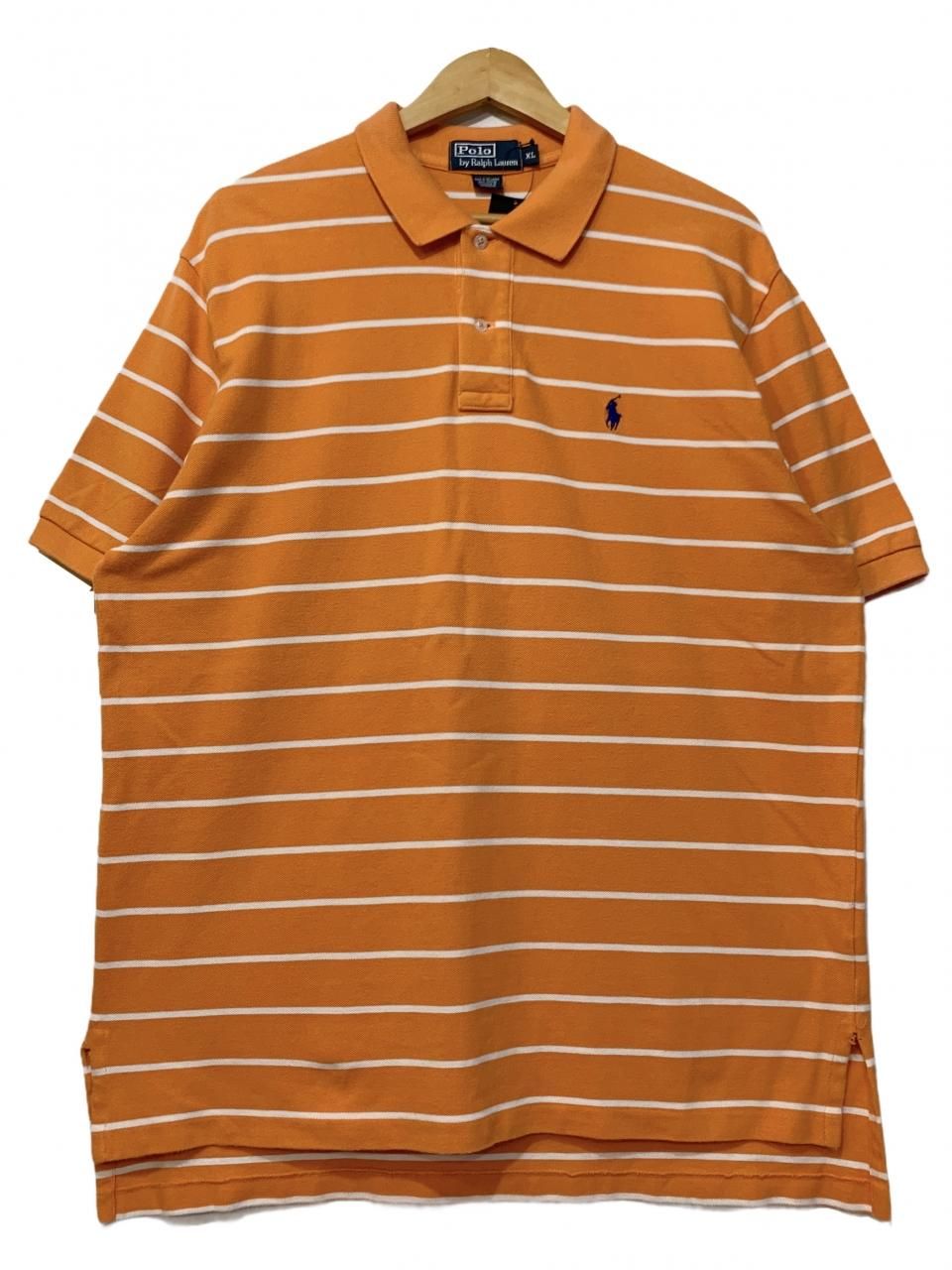 Polo Ralph Lauren Border S/S Polo Shirt オレンジ XL ポロラルフ