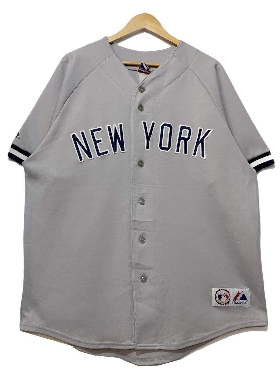 s Majestic "NY YANKEES #" Baseball Shirt 灰 XL