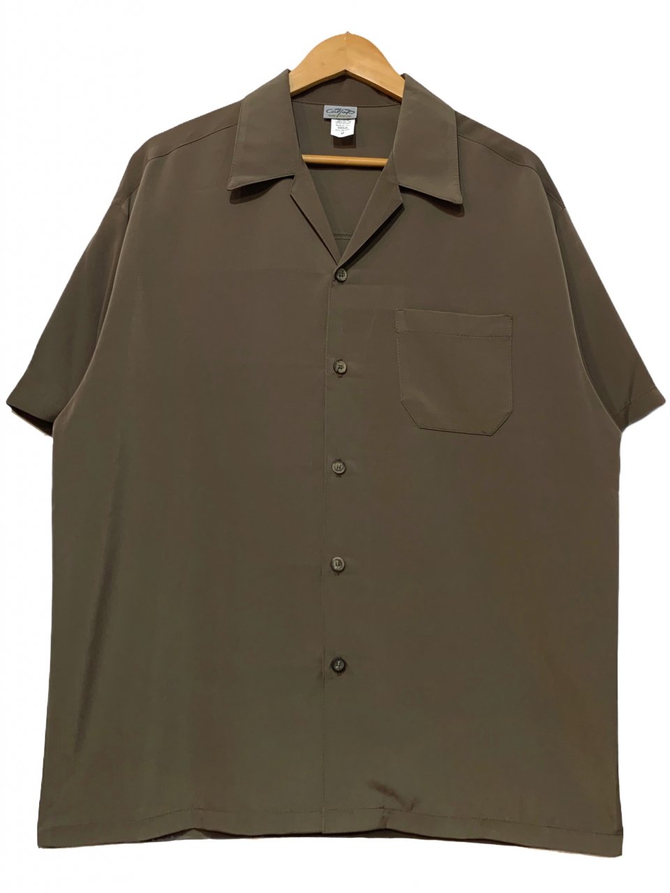 新品 USA製 CALTOP Open Collar S/S Shirt (KHAKI) キャルトップ 半袖 オープンカラーシャツ 開襟シャツ 無地  カーキ カルトップ - NEWJOKE ONLINE STORE
