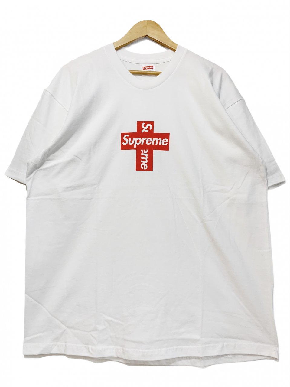 新品 20AW シュプリーム クロス ボックス ロゴ Tシャツ ホワイト XL