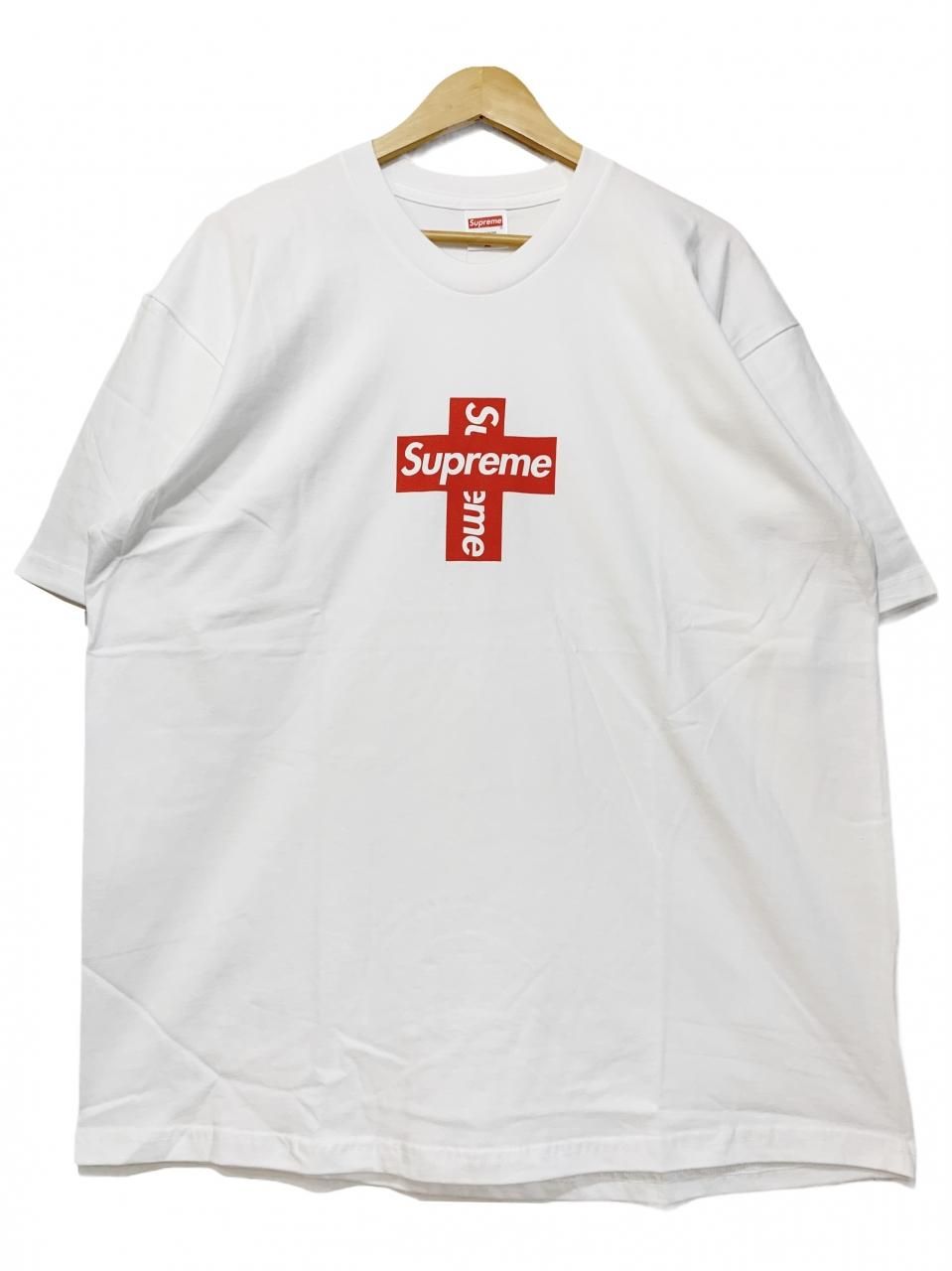 新品 20AW SUPREME Cross Box Logo Tee 白 XL シュプリーム 半袖 ...