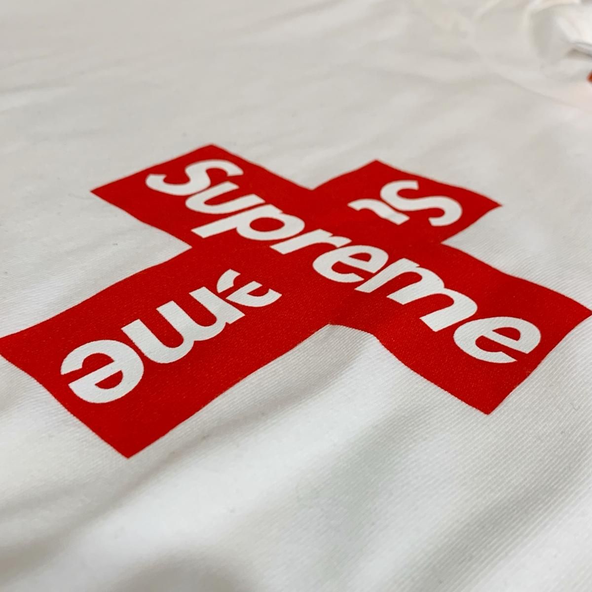 新品 20AW SUPREME Cross Box Logo Tee 白 XL シュプリーム 半袖 ...