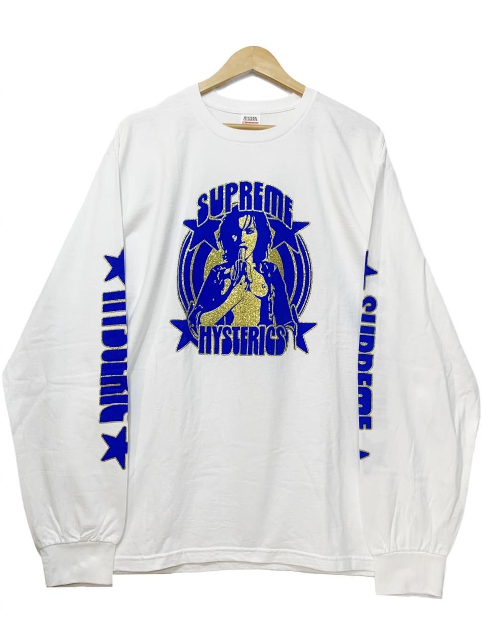 新品 21SS SUPREME × HYSTERIC GLAMOUR L/S Tee 白 XL シュプリーム