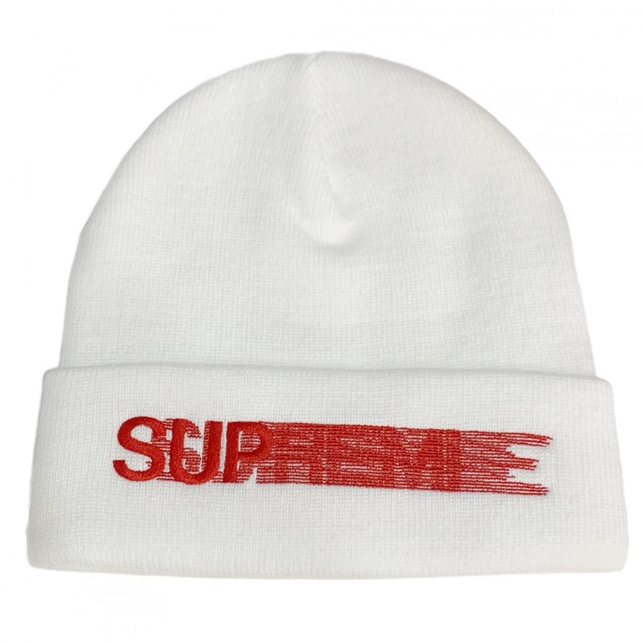 20SS SUPREME Motion Logo Beanie 白 シュプリーム モーションロゴ ...