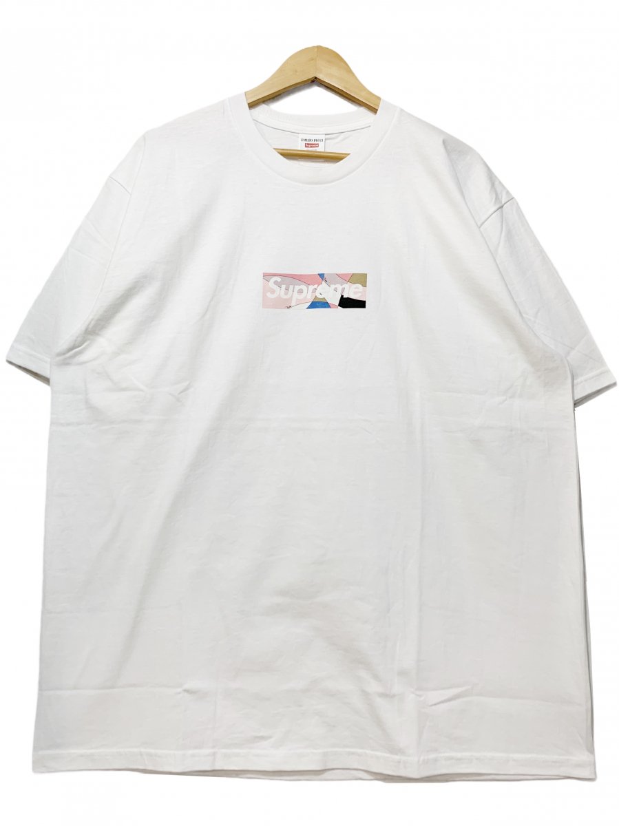 新品 21SS SUPREME × Emilio Pucci Box Logo Tee 白ピンク XL シュプリーム エミリオプッチ ボックスロゴ  Tシャツ WHITE/DUSTY PINK 2021 - NEWJOKE ONLINE STORE