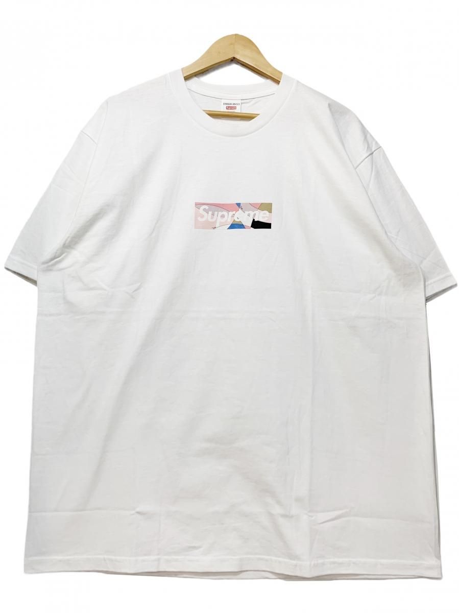 極美 【M】 21SS Supreme Emilio Pucci Box Logo Tee Tシャツ エミリオ ...