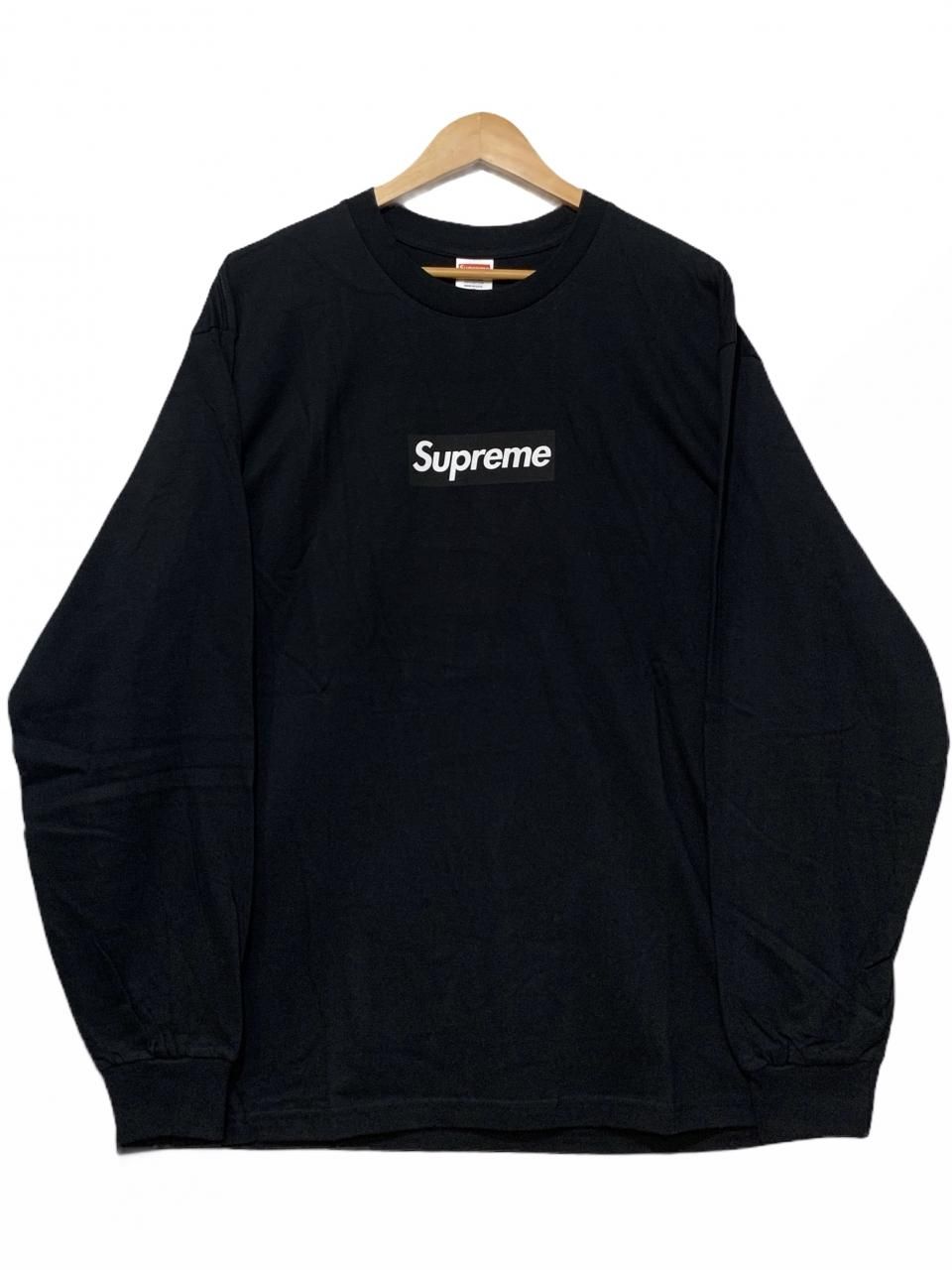 Supreme ロンT XL Black シュプリーム ボックス ロゴ Tシャツ身幅約