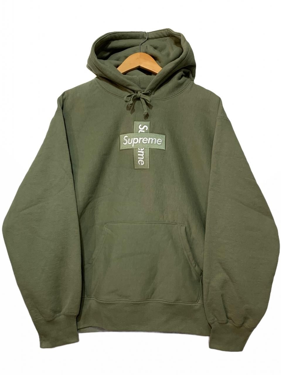 新品 20AW SUPREME Cross Box Logo Hooded Sweatshirt オリーブ M シュプリーム クロスボックスロゴ  パーカー フーディー OLIVE 2020秋冬 - NEWJOKE ONLINE STORE