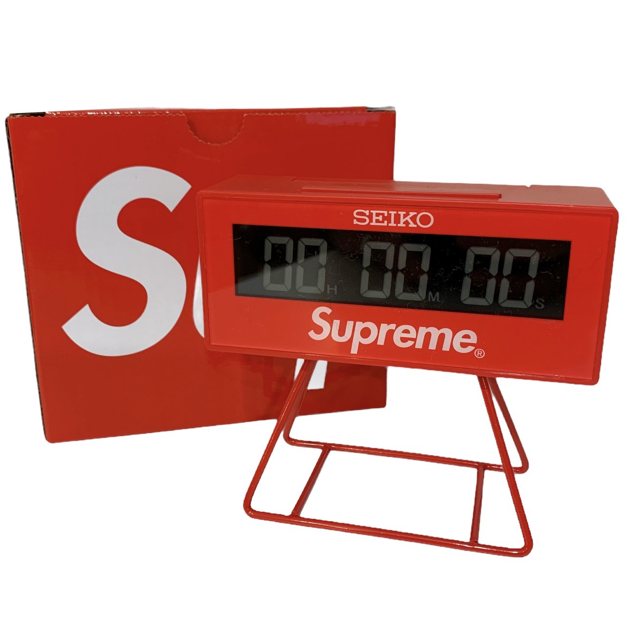 新品 21SS SUPREME × SEIKO Marathon Clock 赤 シュプリーム セイコー