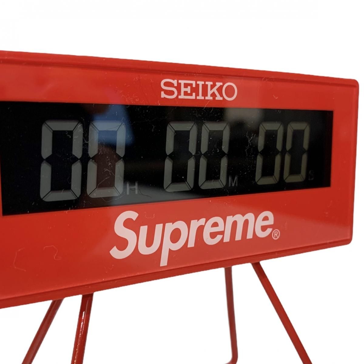 新品 21SS SUPREME × SEIKO Marathon Clock 赤 シュプリーム セイコー ...