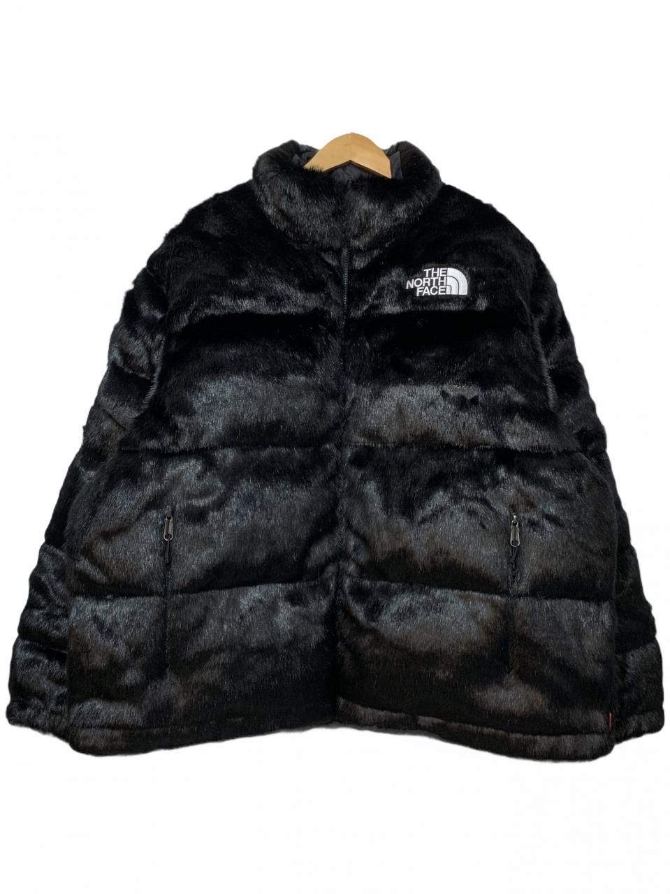 新品 20AW SUPREME × THE NORTH FACE Faux Fur Nuptse Jacket 黒 XL ...