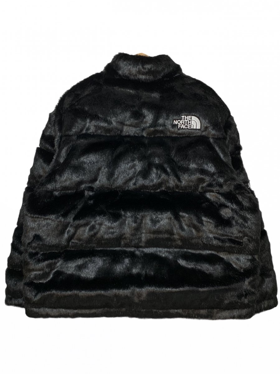 新品 20AW SUPREME × THE NORTH FACE Faux Fur Nuptse Jacket 黒 XL