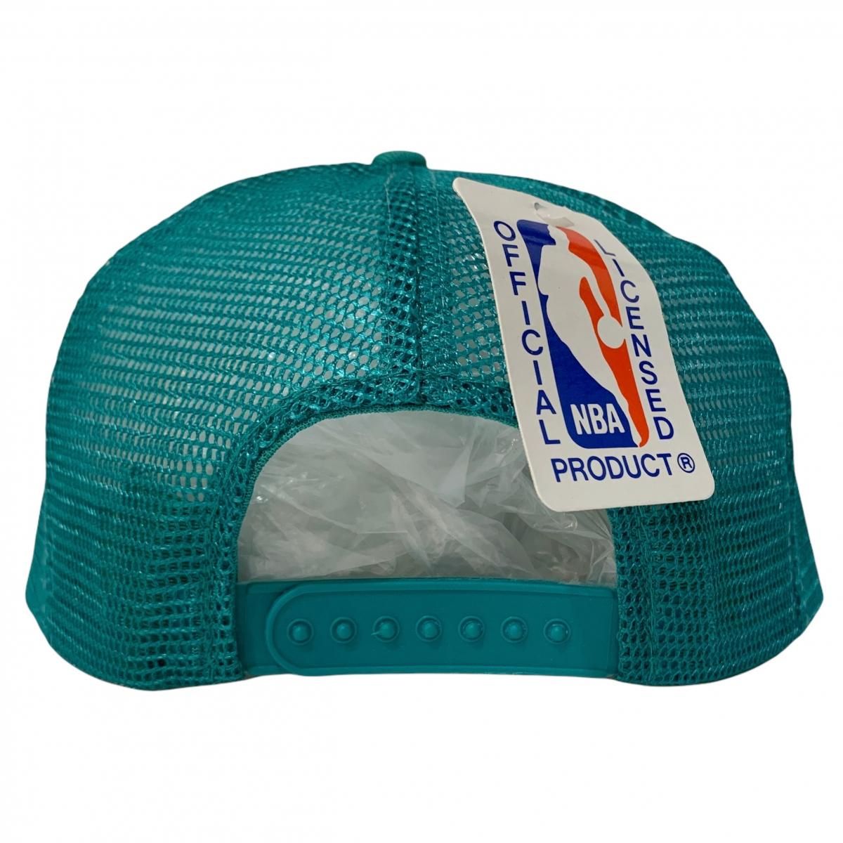 Deadstock 90s CHARLOTTE HORNETS 6 Panel Mesh Cap エメラルド Deadstock 90s CHARLOTTE HORNETS 6 Panel Mesh Cap エメラルド