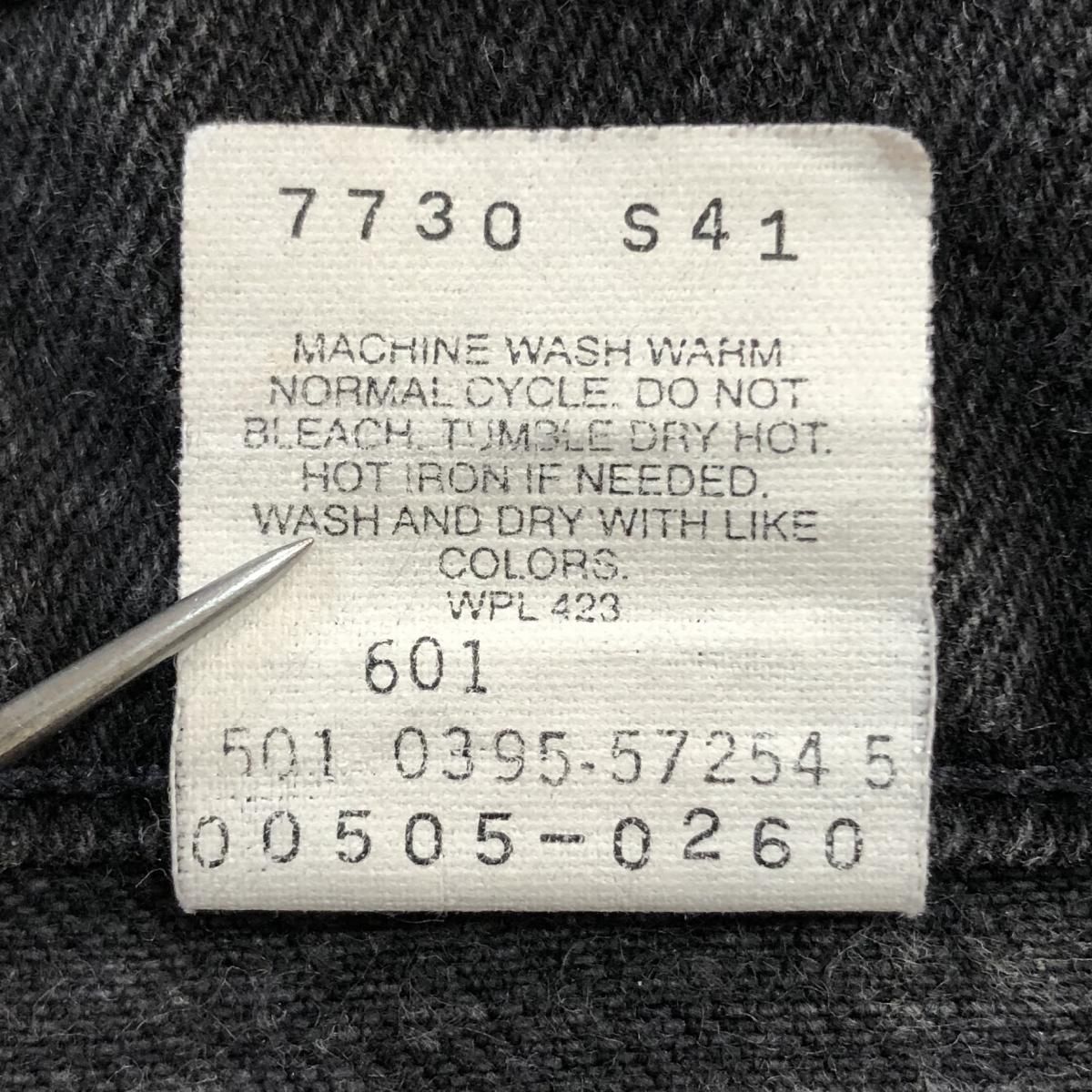 USA製 95年 Levi's 505 Black Denim Pants 黒 W36×L30 90s USA製 95年 Levi's 505 Black Denim Pants 黒 W36×L30 90s