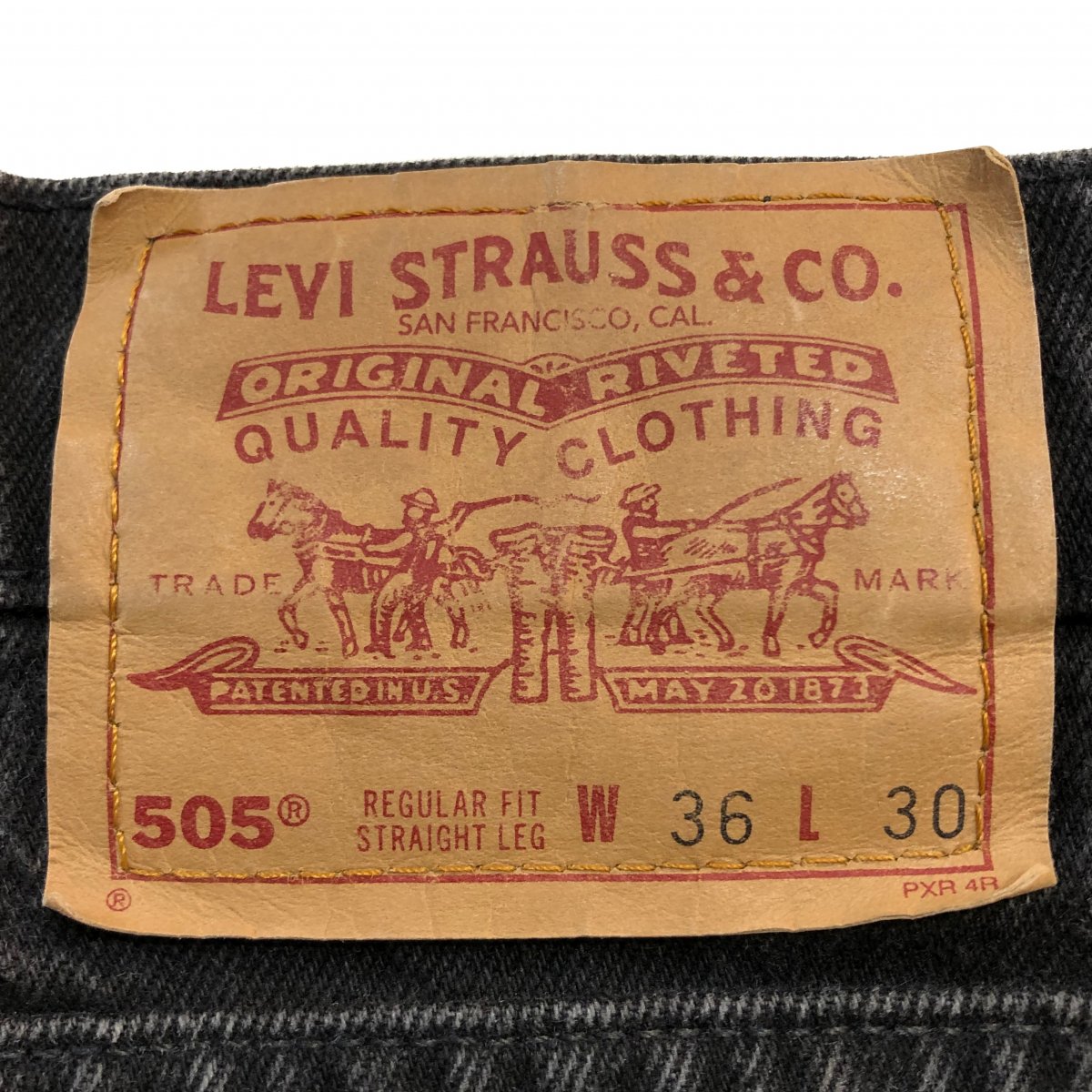 USA製 95年 Levi's 505 Black Denim Pants 黒 W36×L30 90s リーバイス