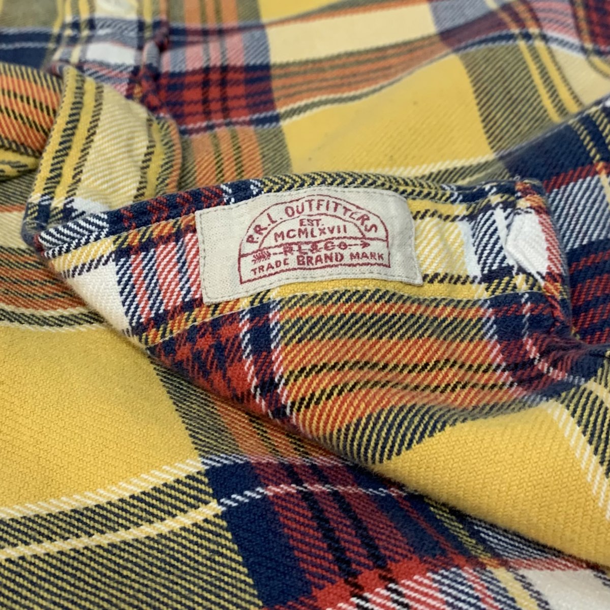 Polo Ralph Lauren Check Flannel L/S Shirt 黄 L ポロラルフローレン 
