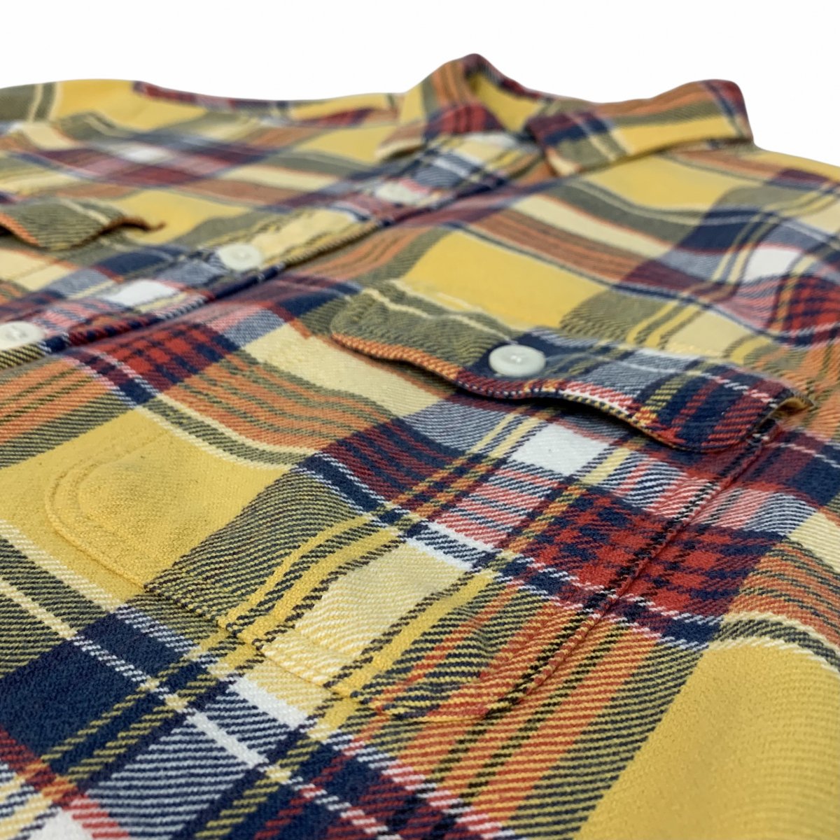 Polo Ralph Lauren Check Flannel L/S Shirt 黄 L ポロラルフローレン 