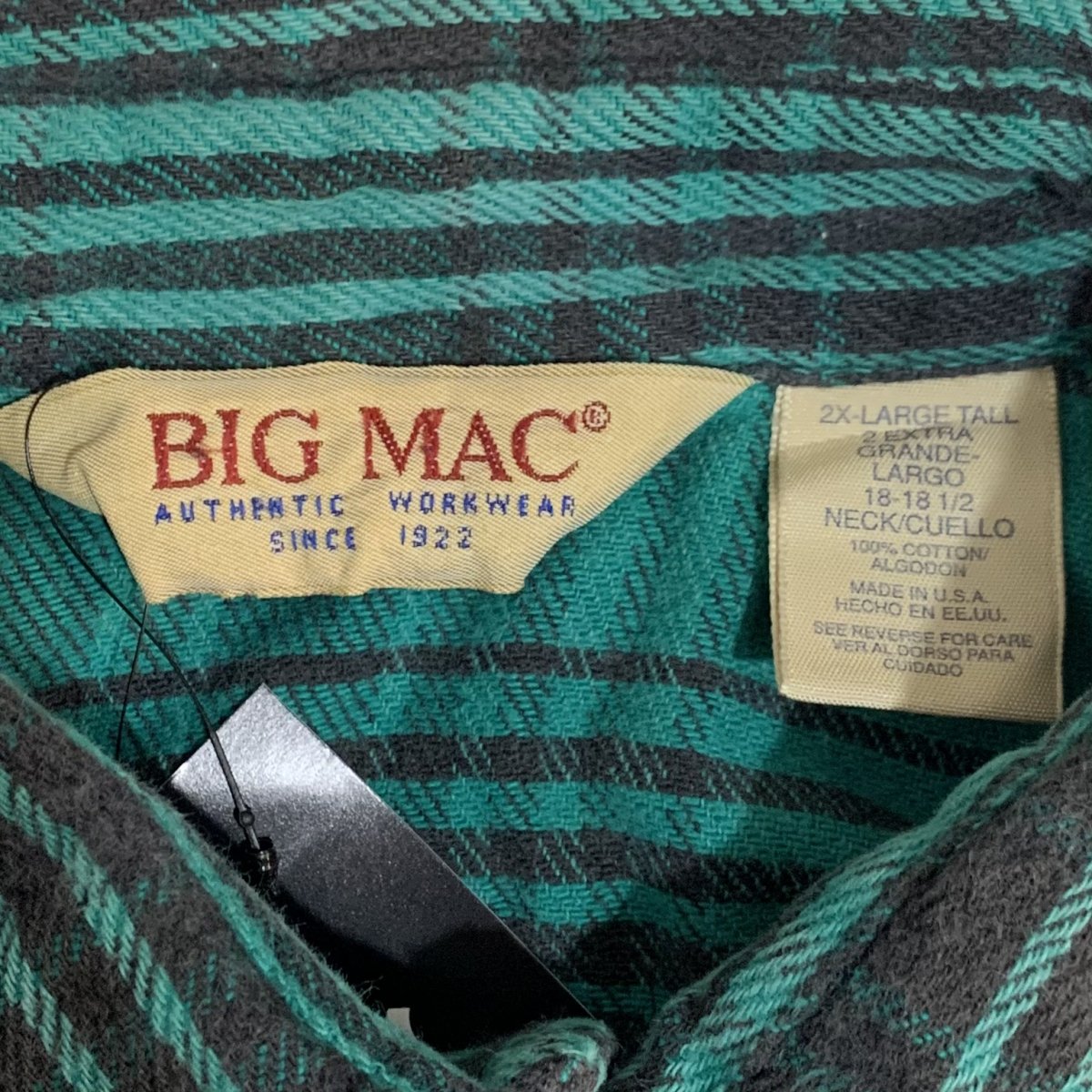 BIG MAC ネルシャツ チェック柄  コットン100% Sサイズ