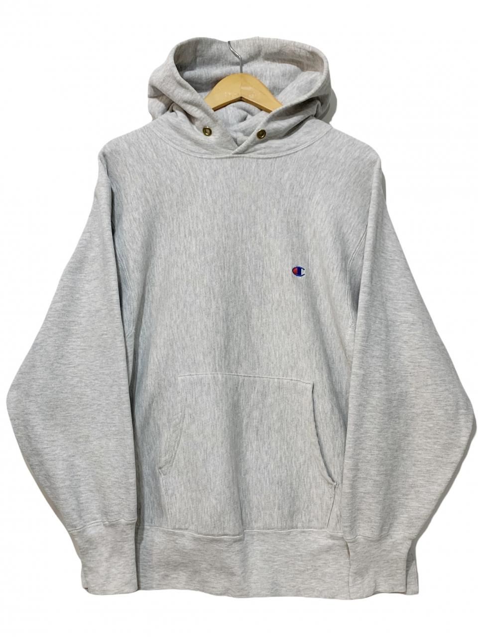 USA製 90s Champion Reverse Weave Sweat Hoodie 灰 L 刺繍タグ ...