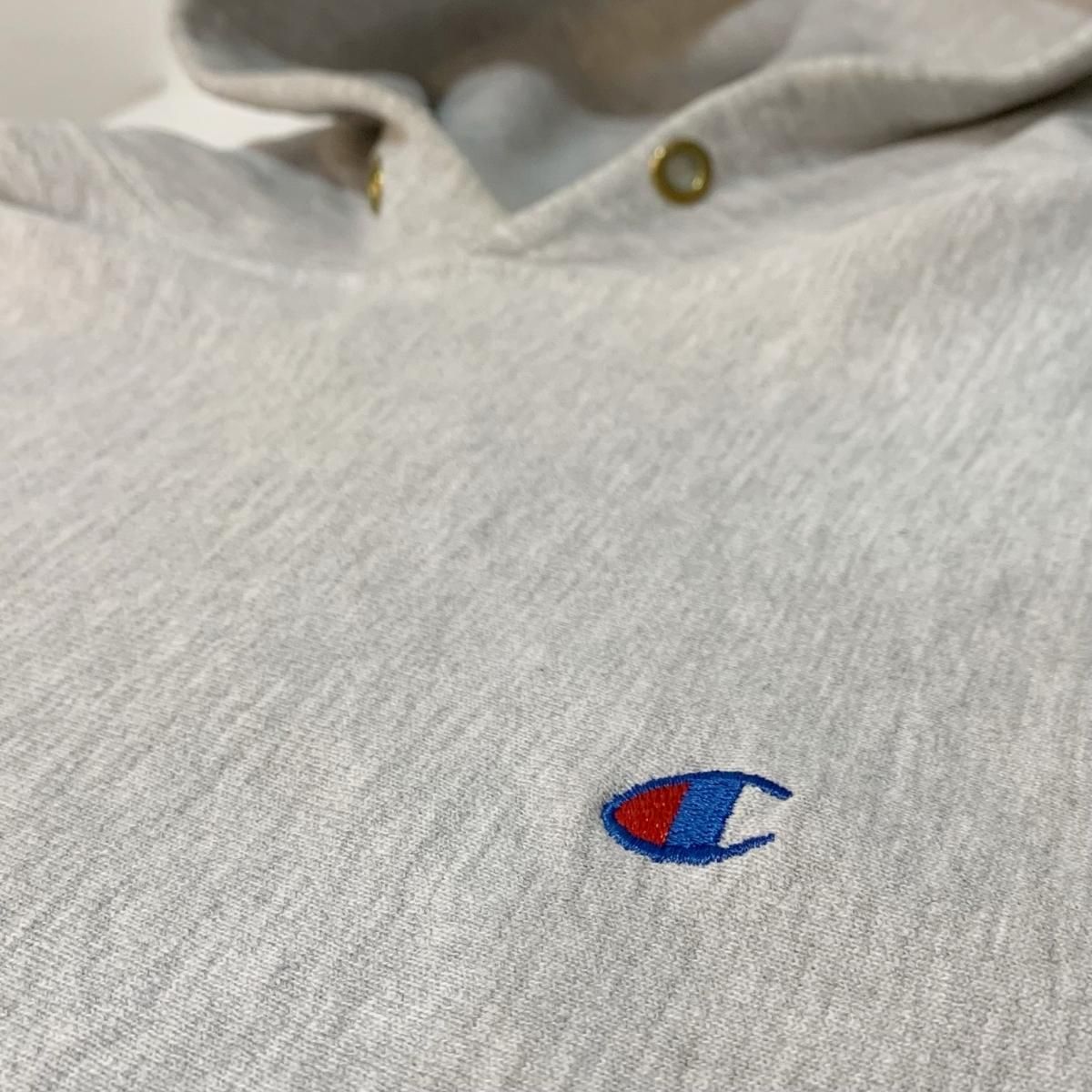 USA製 90s Champion Reverse Weave Sweat Hoodie 灰 L 刺繍タグ USA製 90s Champion Reverse Weave Sweat Hoodie 灰 L 刺繍タグ