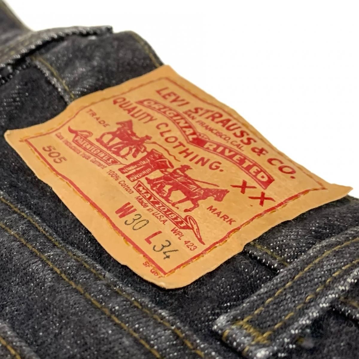 USA製 88年 Levi's 505 Black Denim Pants 黒 W28×L31 80s リーバイス