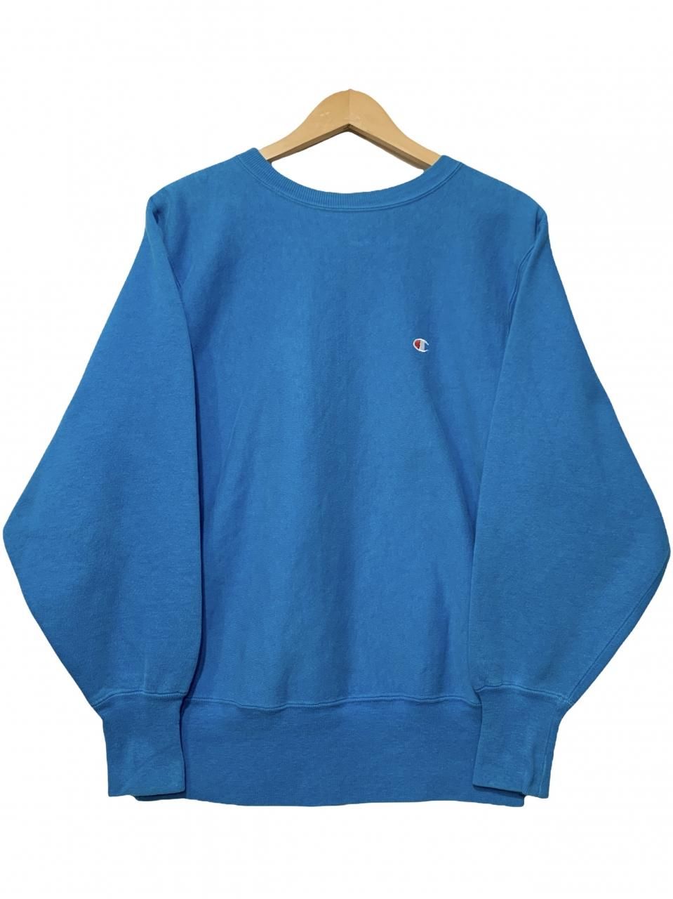 USA製 s Champion Reverse Weave Sweatshirt 水色 M 刺繍タグ