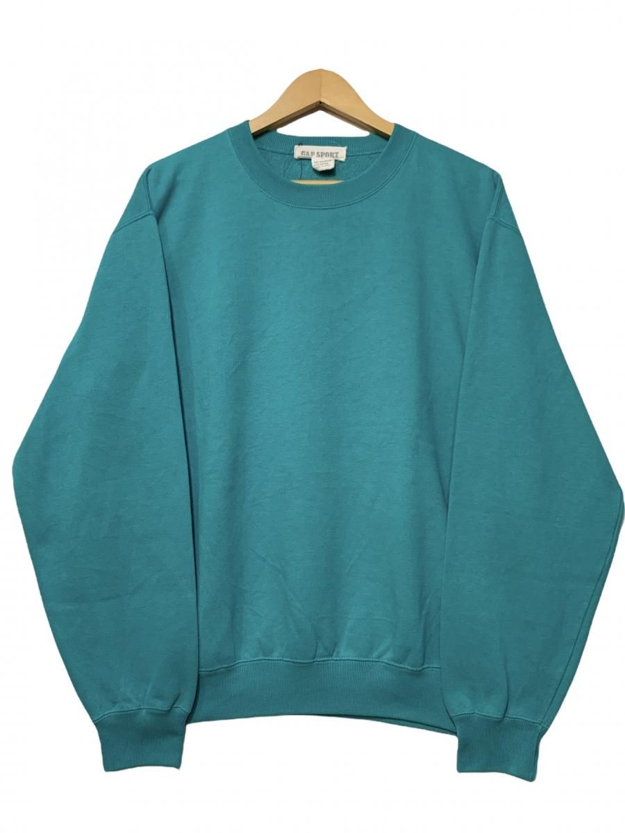 90s OLD GAP Plain Sweatshirt ティール L オールドギャップ 