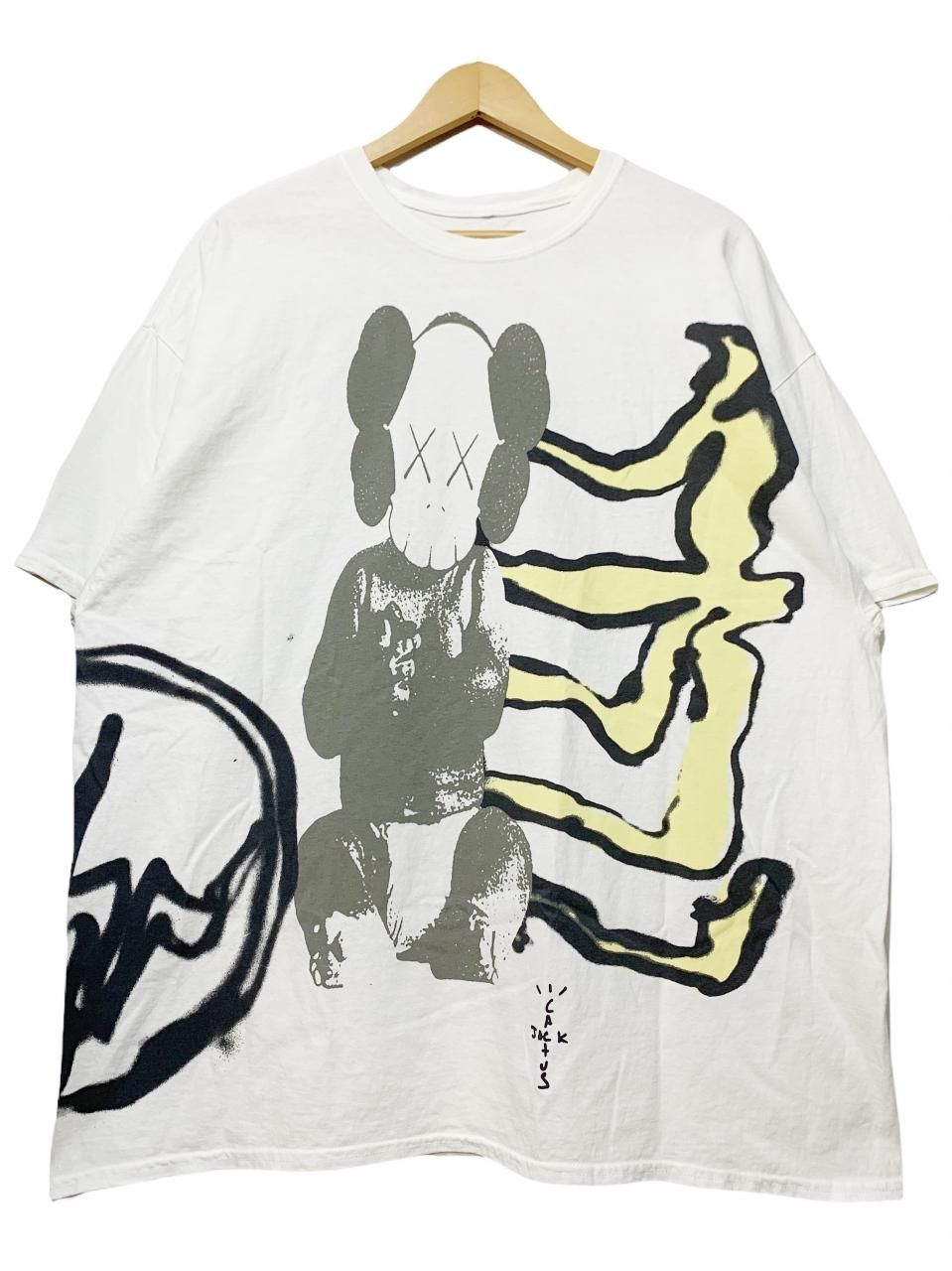 新品 CACTUS JACK + KAWS FOR FRAGMENT TEE 白 XL カクタスジャック カウズ フラグメント 半袖 Tシャツ コラボ  - NEWJOKE ONLINE STORE