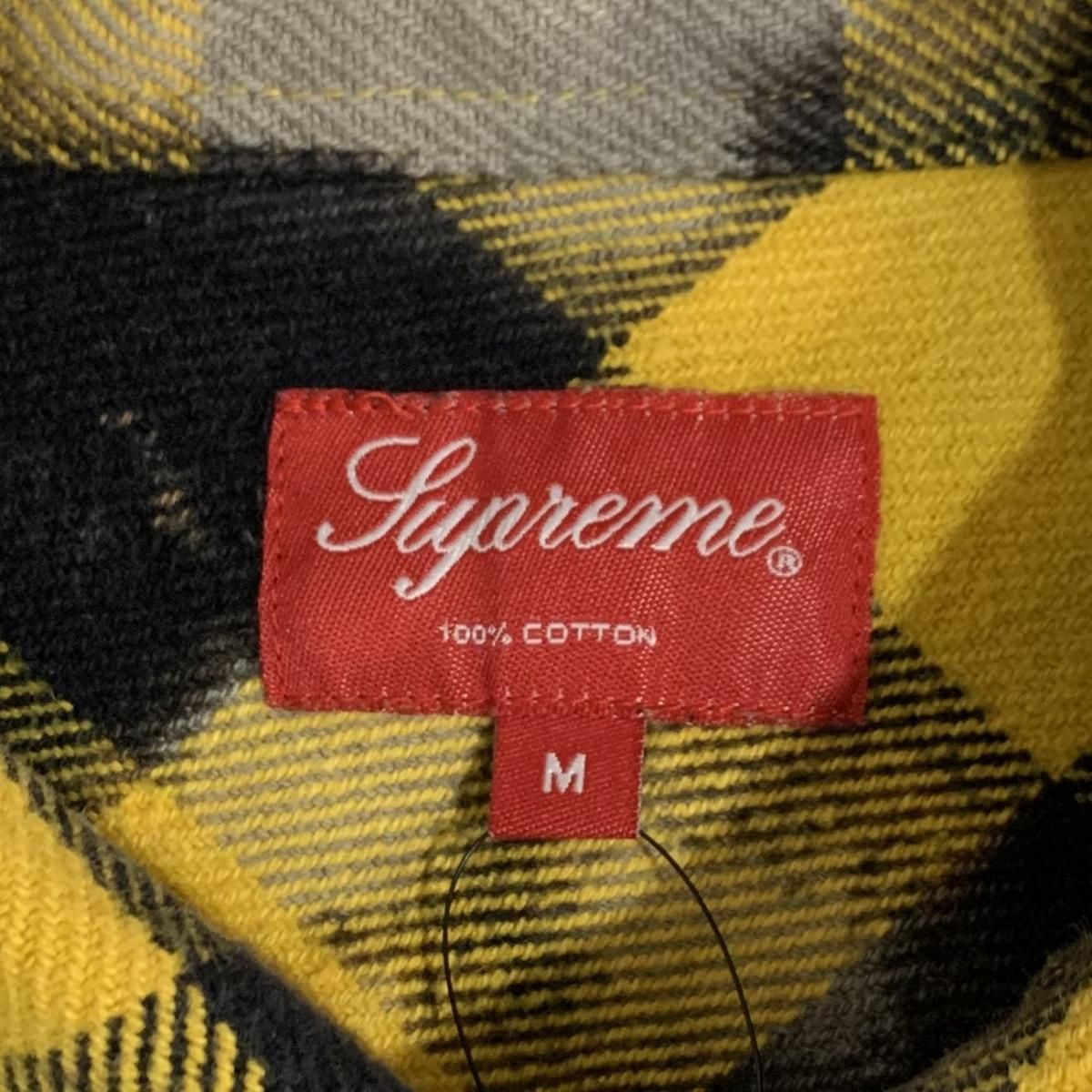 シャツSupreme 13AW TartanFlannel Shirt 黄色 イエロー - シャツ