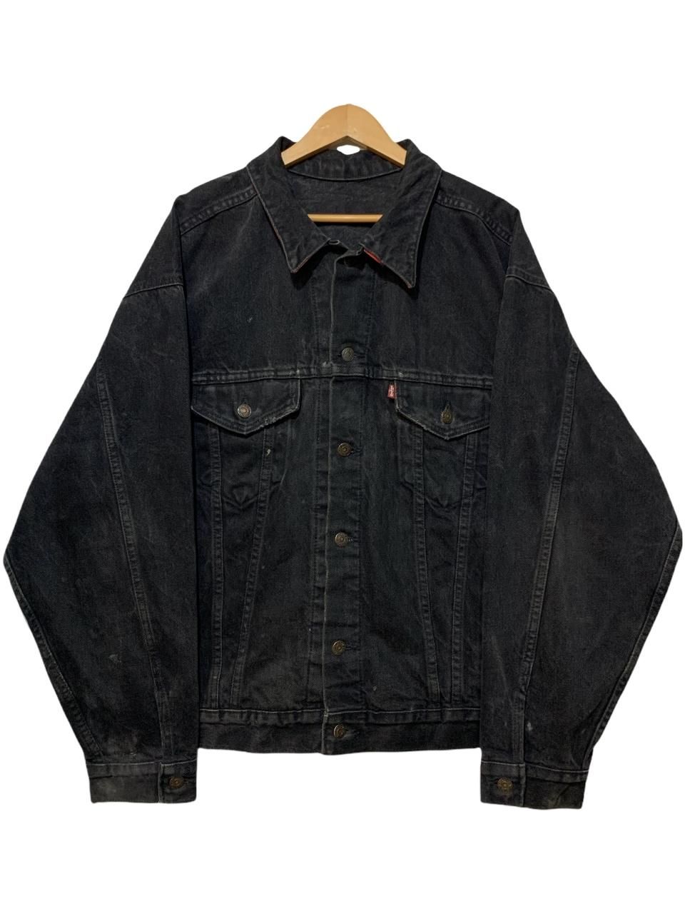 90s Levis ブラック デニムジャケット  リーバイス Gジャン