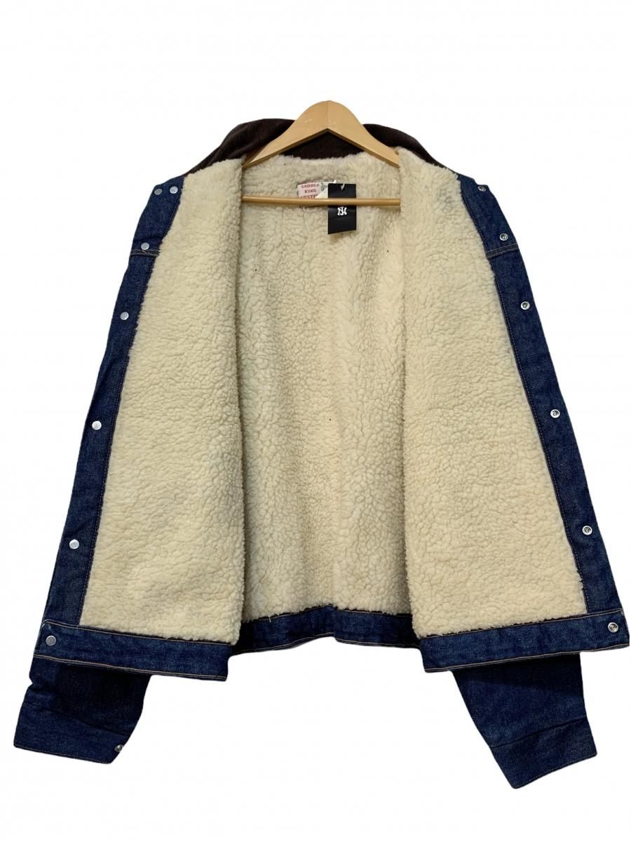 USA製 80s SADDLE KING WESTERN Boa Denim Jacket 濃紺 46 LONG USA製 80s SADDLE KING WESTERN Boa Denim Jacket 濃紺 46 LONG