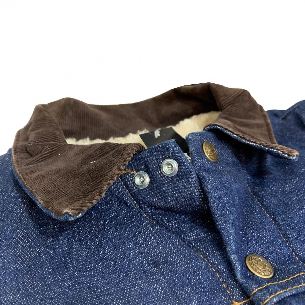 USA製 80s SADDLE KING WESTERN Boa Denim Jacket 濃紺 46 LONG USA製 80s SADDLE KING WESTERN Boa Denim Jacket 濃紺 46 LONG