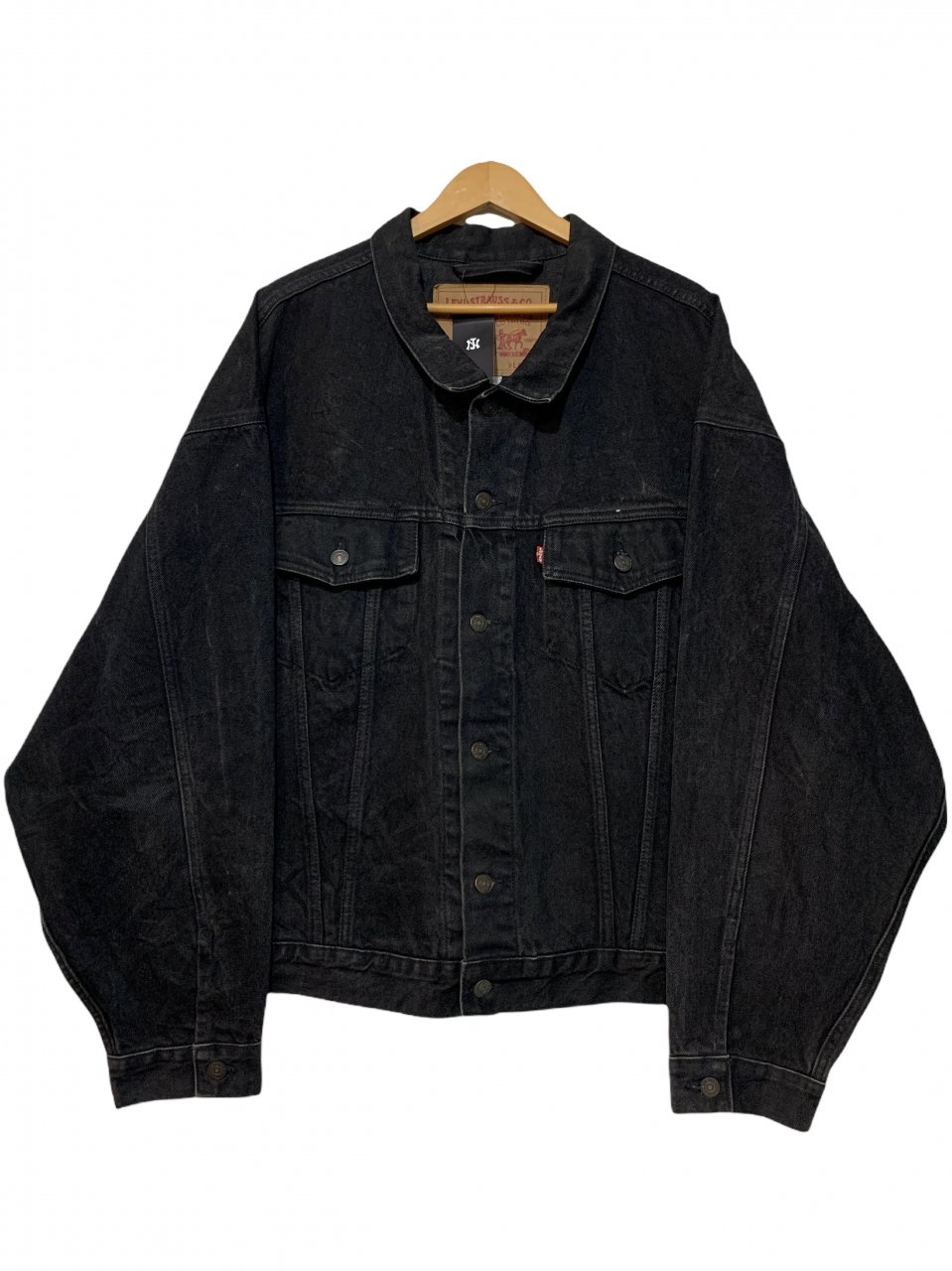90s Levi's 70598-4159 Black Denim Jacket 黒 XL Levis リーバイス 