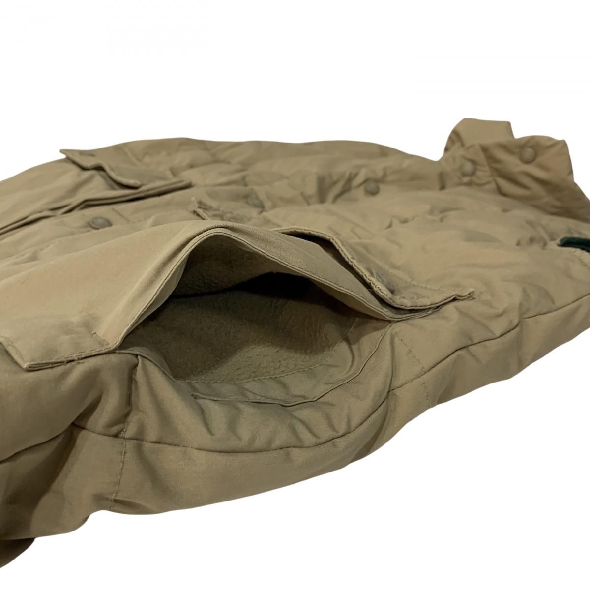 USA製 80s Eddie Bauer Down Vest カーキ緑 M 黒タグ エディー