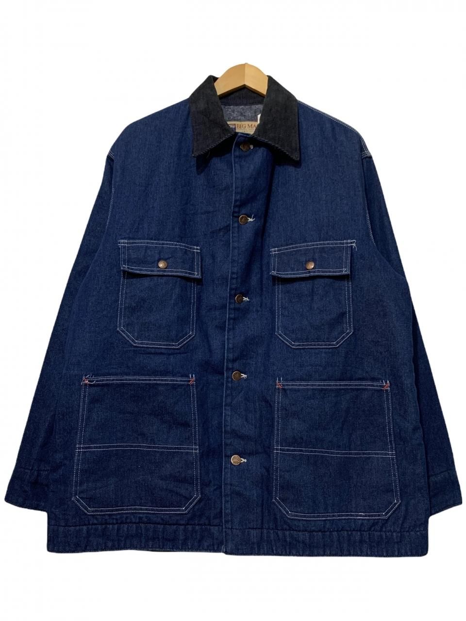 USA製 90s BIG MAC Blanket Lining Denim Coverall 紺 42 ビッグマック