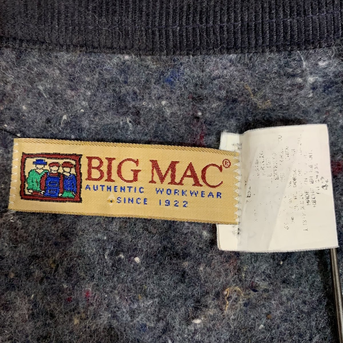 USA製 90s BIG MAC Blanket Lining Denim Coverall 紺 42 ビッグマック