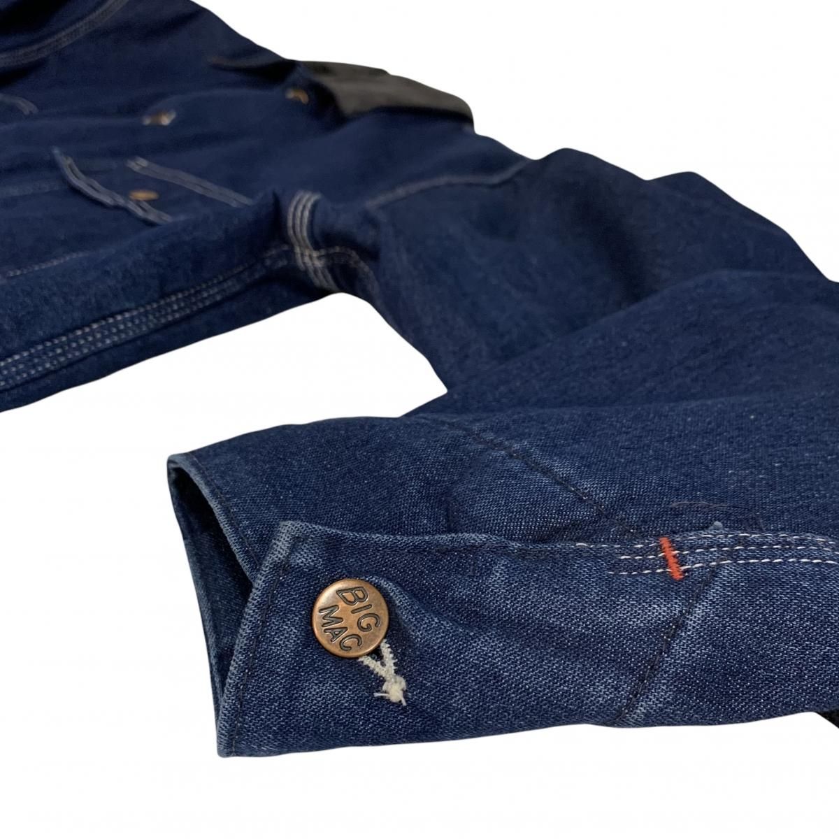 USA製 90s BIG MAC Blanket Lining Denim Coverall 紺 42 ビッグ