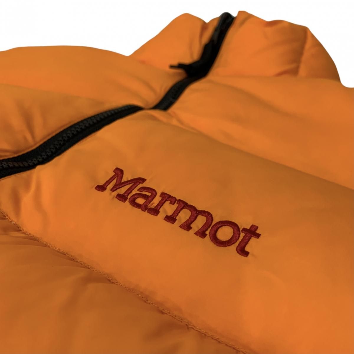 MARMOT Down Jacket オレンジ赤 L マーモット ダウンン MARMOT Down Jacket オレンジ赤 L マーモット ダウンン