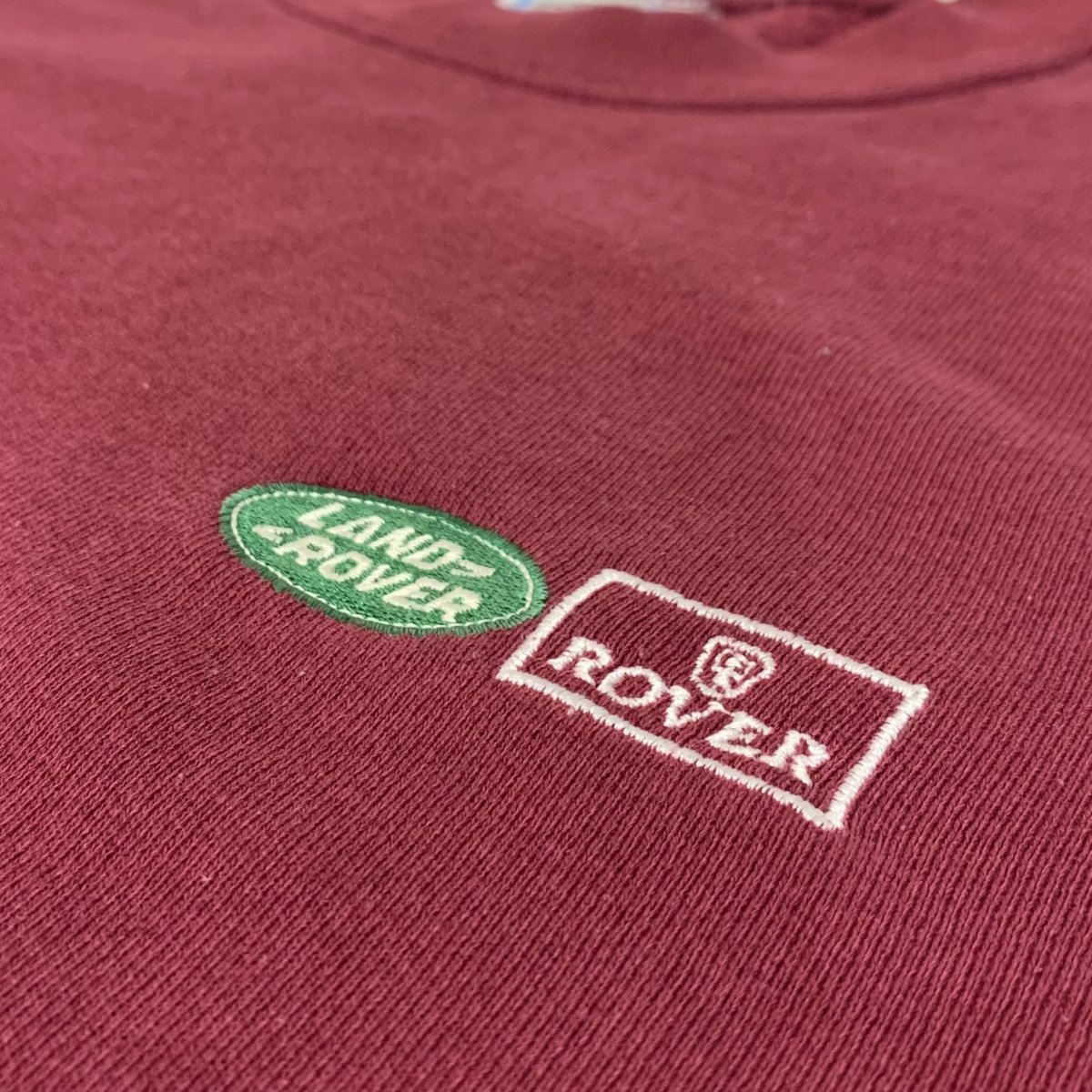 アイルランド製 90s LAND ROVER Logo Sweatshirt エンジ M