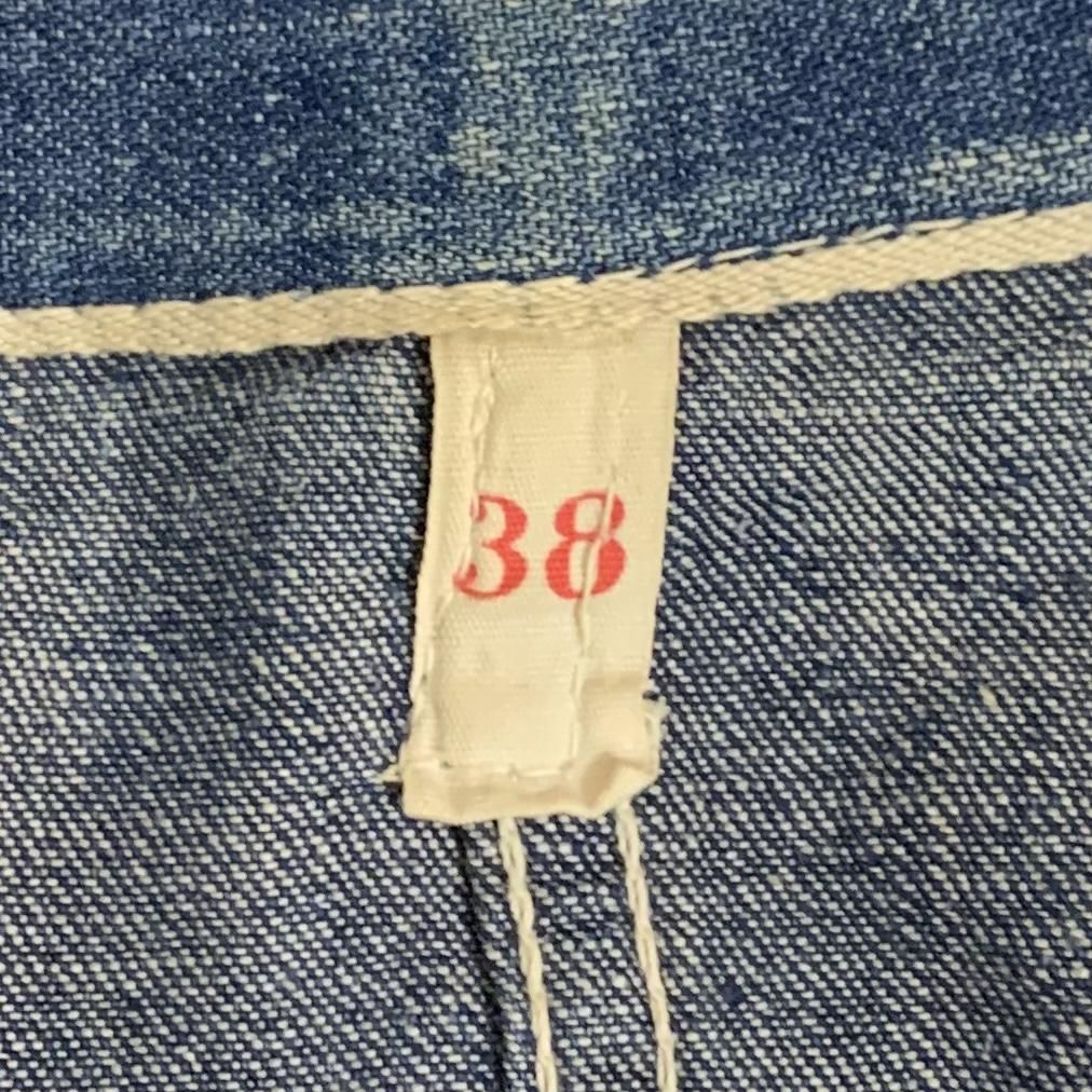 40s Vintage Denim Coverall 紺 38 ヴィンテージ カバーオール 40s Vintage Denim Coverall 紺 38 ヴィンテージ カバーオール