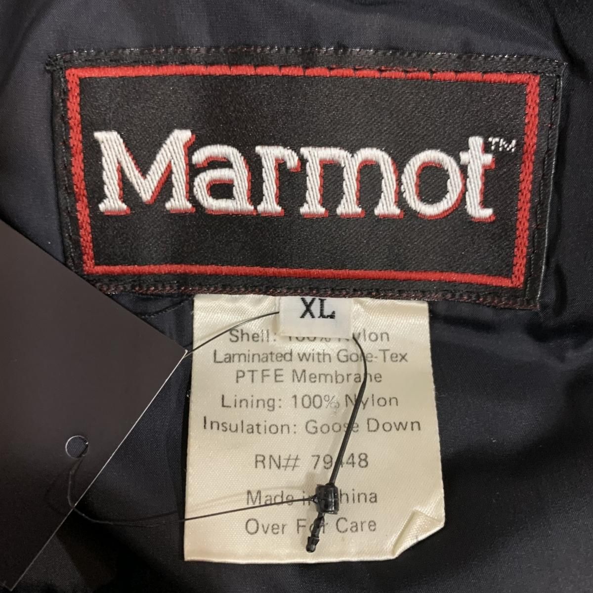 00s Marmot Alpinist GORE-TEX Down Parka 青黒 XL マーモット