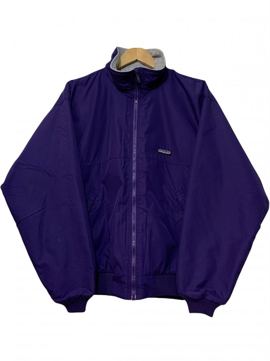 USA製 89年 patagonia Shelled Synchilla Jacket 紫灰 M 80s 