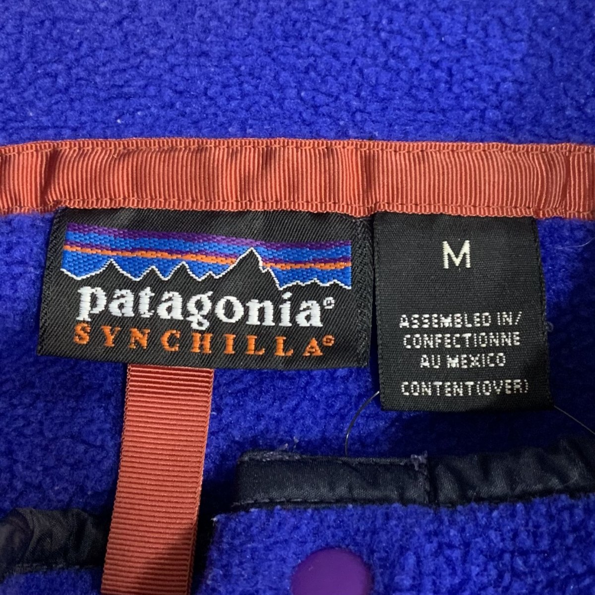 98年製 patagonia Synchilla Snap-T Pullover 青 M 90s パタゴニア