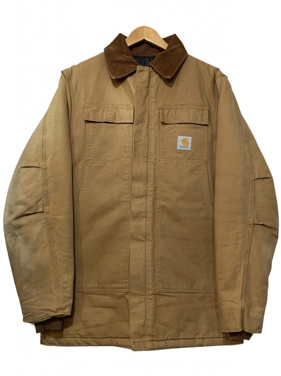 90s Carhartt Duck Arctic Quilt Lined Traditional Coat 茶 XL相当 